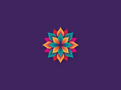 Abstract Origami Flower abstract blendtool design flower follow graphicdesign icon illustration logo purple shot