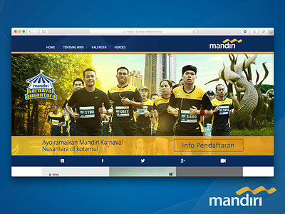 Mandiri Karnaval Nusantara Website bank mandiri banking landing page website