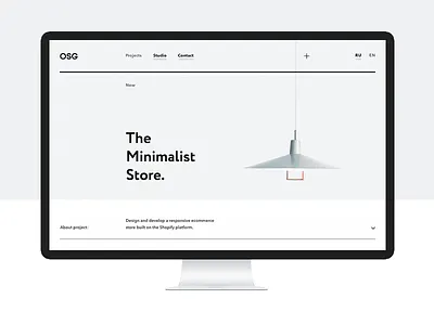 OSG agency clean concept fullscreen grid minimal portfolio responsive web website white wip