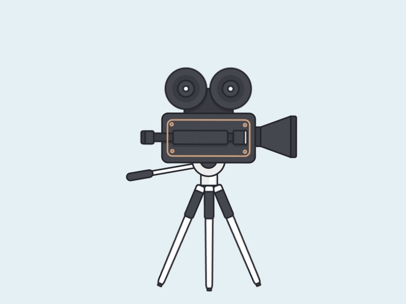 Gopro5 animation camera gif gopro gopro5 outline vintage camera stroke