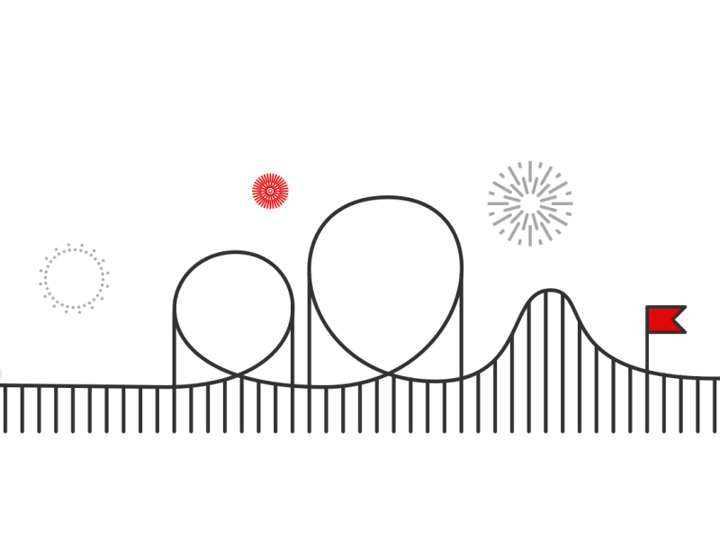 Roller Coaster - Animation animation fireworks gif roller coaster