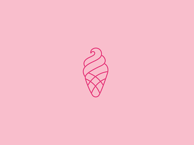 Gelateria brand cone design gelateria icecream logo