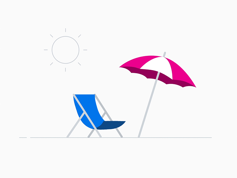 Holiday animation gif holiday illustration revolut summer