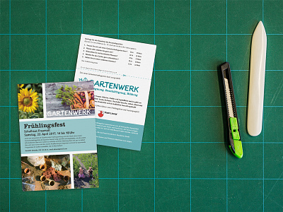 Gartenwerk Spring Fest a6 design flyer garden gartenwerk layout print unsplash