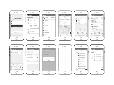 Discovery Limited Smart Plan Wireframes app design interface medical aim mobile product ui ux wireframes