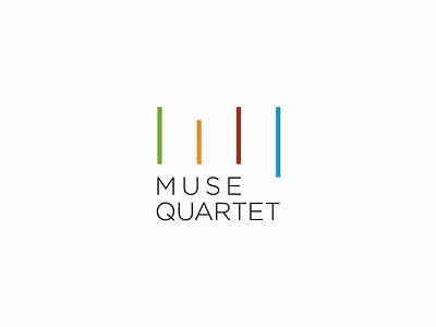 Muse Quartet artangent cello logo mark monogram muse quartet string urban violin