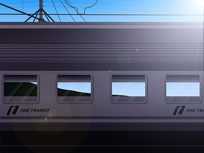 Train background behance creative design dribbble graphic illustration illustrator photoshop train