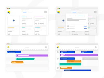 Roadmap Product Illustrations clean colorful illustrations product roadmap simple timeline