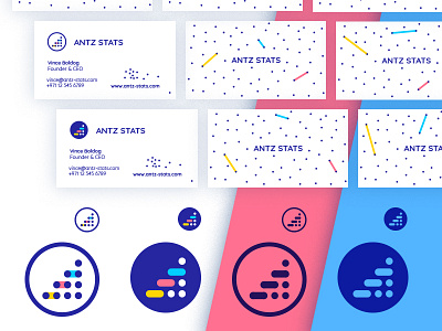 work in progress ants branding dots lines logo stats work in progress