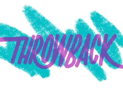 Throwback 90s apple pencil ipad pro lettering ligature nostalgia procreate throwback type typography