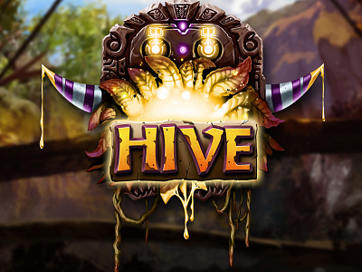 Thehive - Punchev.Com - Game Logo branding game interface game logo gui interface minecraft typography ui