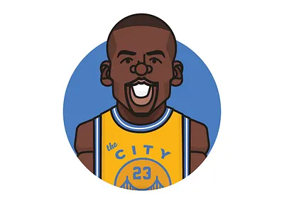 Draymond Green basketball character city draymond golden state green illustration oakland san francisco sports vector warriors