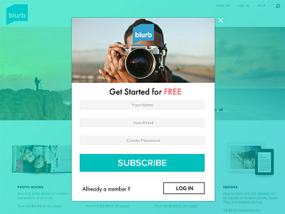 Blurb Modal 1 design modal user experience ux