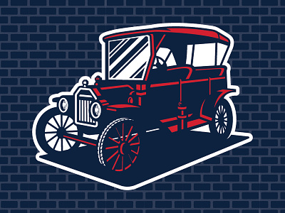 MiLB 2017 Promotional Seminar — 3/4 Model-T Theme Art baseball branding car milb minor league baseball sports