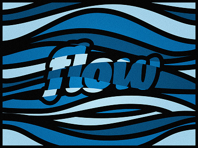 Flow Type color flow graphic lettering logo shape style texture type typography vector