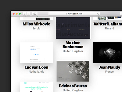 May1reboot feature design may1reboot portfolio semplice visual design website