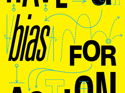 Corporate Slogans action lines illustrator type univers