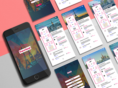 Traveloop - On-the-go Travel App travel ui ux visual design