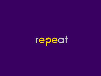 Repeat concept graphic design logo logo design logotype minimalistic repeat simple