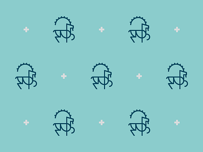Ibex Data Security pattern animal blue bouquetin cross goat heraldry horns ibex monoline pattern steinbock swiss
