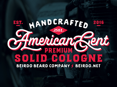 American Gent cologne label