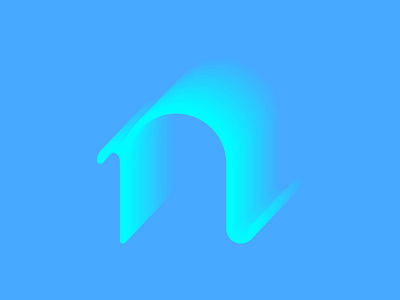 #Typehue Week 14: M gradient letter n type treatment typehue typography