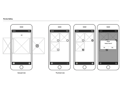 Camera Preview Gallery camera app gallery view ocr ux design