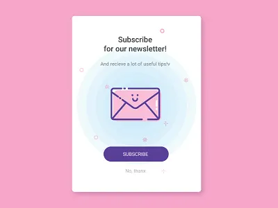 Newsletter_Pop-up card daily design newsletter pop pop up subscribe ui up ux