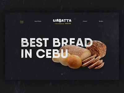 Bread website landing page bread ciabatta landing page wip