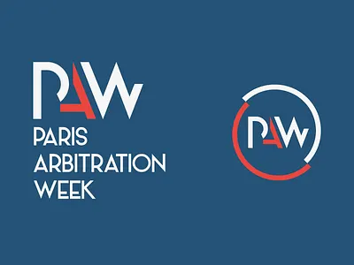 Paris Arbitration Week Identity arbitration association audacy event identity international law logotype paris week