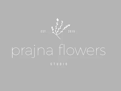 Flower Design Studio Logo floral design floral logo flower logo flower shop flower studio minimal logo sans serif logo typography logo