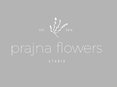 Flower Design Studio Logo floral design floral logo flower logo flower shop flower studio minimal logo sans serif logo typography logo