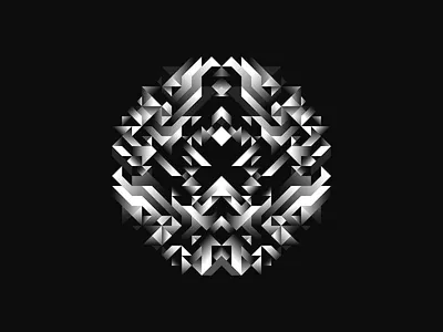 'Headhunter' bass design gradient graphic design grid headhunter music pattern