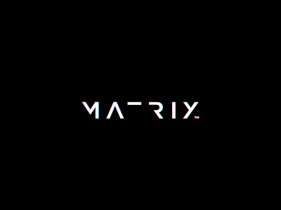 Matrix Logo Design 3d design future logo logotype matrix media tech