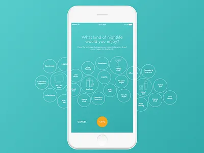 Bubbles Bubbles Bubbles app apple design ios select selection social travel ui ux visual worldmio