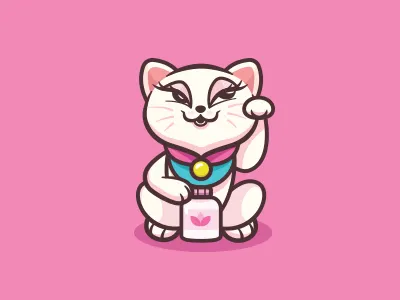 Kitty Culture animal branding cat cute illustration logo mark medicine outline pussy symbol
