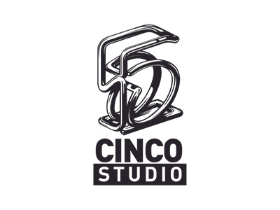 5 Studio V.0.1 3d 5 architecture branding cincostudio fabiopantoja glow icon logo logotipo studio