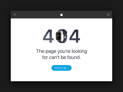 Daily UI 008/100 - 404 Page 008 404 apple clean daily challenge dailyui page ui ux web page website website design