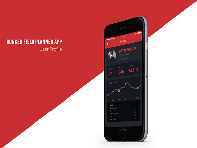 Bunker User Profile mobile gaming profile mobile profile mobile ui profile profile design ux design