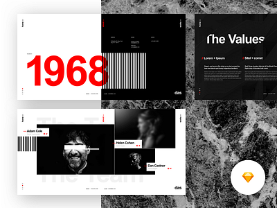 Das - Architecture Template - Sketch clean concept helvetica landing page layout minimal swiss typography ui ux web design