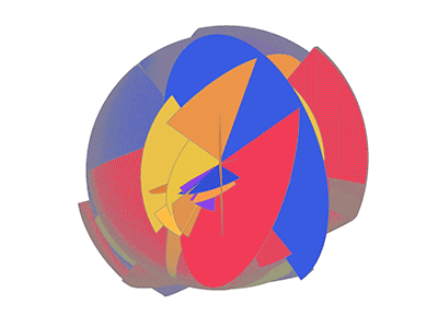 Sphere - animation arc circles code geometry java processing