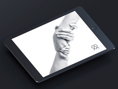 All Heart logo branding charity heart ipad logo mockup