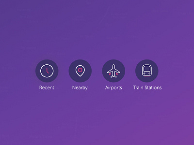 Gett Taxi App - Custom Icons Set 2 icons design illustrator interactive design ui design ux design