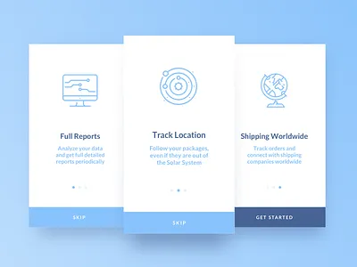 Daily UI Challenge #023 — Onboarding 023 app challenge daily dailyui onboarding shipping ui ux