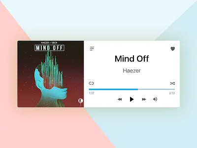 Daily UI 009/100 - Music Player 009 clean daily challenge dailyui design layout material music page player ui ux