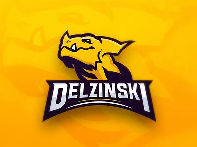 Delzinski Dragon dragon esports gaming logo orange youtube
