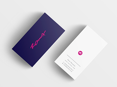 Roma Logo — Business Cards business cards dj logo roma tomorrowland