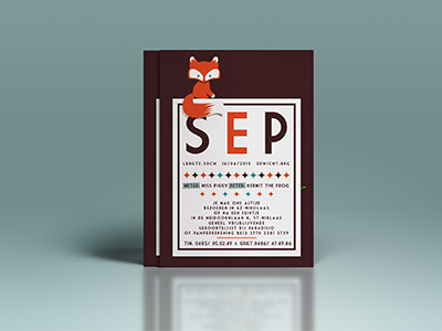 Sep Fox — Birth announcement announcement birth fox sep