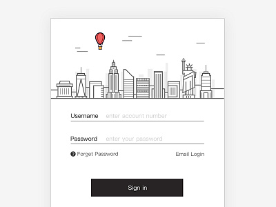 Login page design