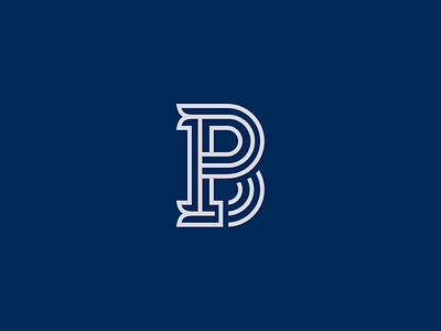 Phillips Basile Monogram b icon identity lines logo logotype mark monogram navy p symbol typography